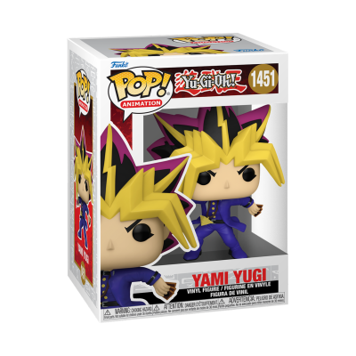 Figura POP! Yami Yugi Yu-Gi-Oh! número 1451 em caixa de cartão e plástico