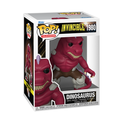 Funko Pop! Dinosaurus Invincible 1980 figurino de vinil na embalagem
