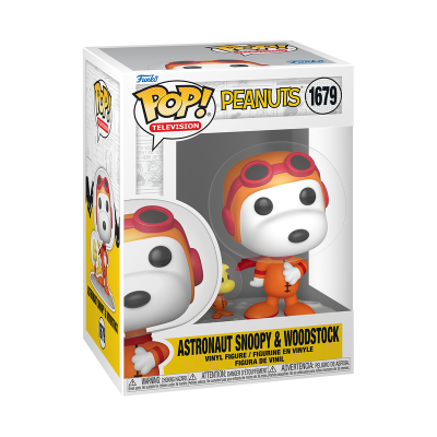 Figura POP! Astronaut Snoopy & Woodstock Peanuts em caixa