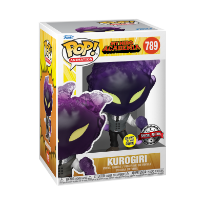 Figura Funko Pop! Animation Kurogiri My Hero Academia número 789 em embalagem