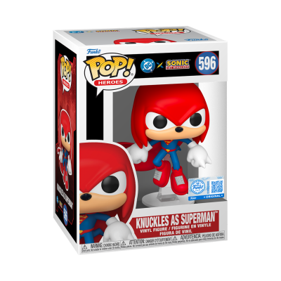 Funko Pop Knuckles as Superman figura de vinil na caixa