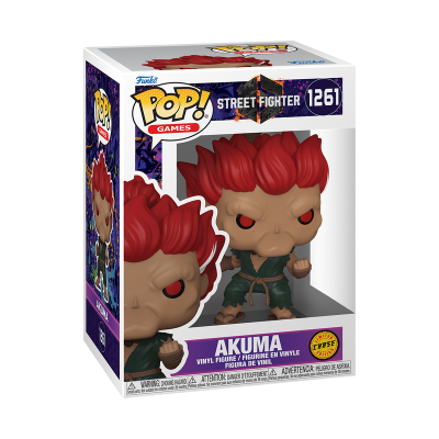 Figura Funko Pop! Akuma do jogo Street Fighter em caixa