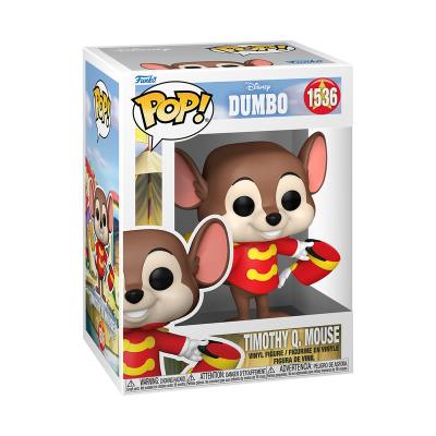 Figura vinil Pop! Timothy Q. Mouse Disney Dumbo na caixa
