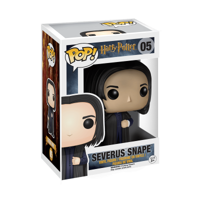 Figura Funko Pop! de Severus Snape da série Harry Potter em caixa