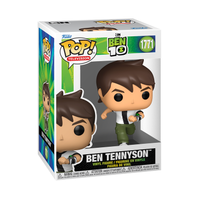 Figura de vinil Pop Ben 10 Ben Tennyson na caixa
