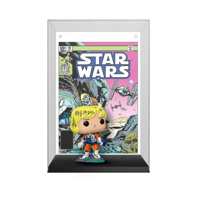 Figura Funko Pop do Star Wars com capa de comic em moldura