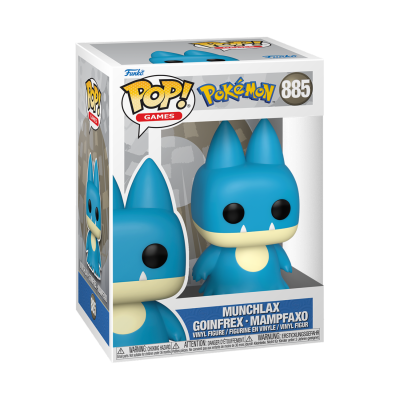 Figura Funko Pop! Munchlax vinil azul na caixa nº 885