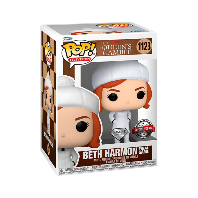 Figura Funko Pop! Beth Harmon The Queen's Gambit 1123 em embalagem