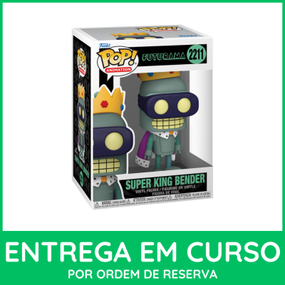 Figura Funko Pop Super King Bender Futurama em embalagem