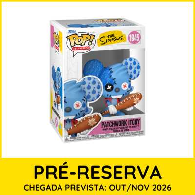 Figurina POP! Patchwork Itchy The Simpsons em caixa