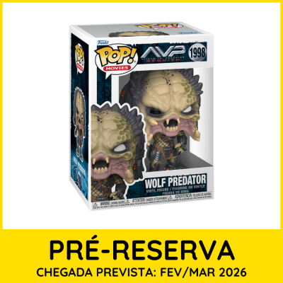 Funko Pop Wolf Predator Alien vs Predator Requiem número 1998 em caixa