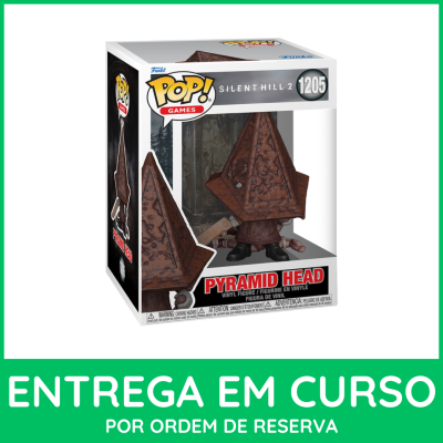 Figura Funko Pop! Pyramid Head Silent Hill 2, castanha, caixa transparente