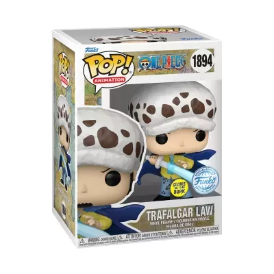 Figura Funko Pop! Animation Trafalgar Law em embalagem