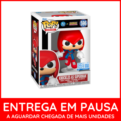 Figura Funko Pop! Knuckles as Superman em caixa
