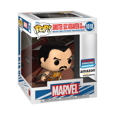 Funko Pop Kraven the Hunter Marvel sinistro na caixa