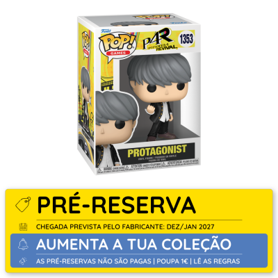 Figurine Funko Pop! Persona 4 Revival Protagonist dentro da caixa