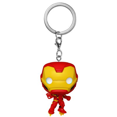 Chaveiro Funko Pop Homem de Ferro vermelho e amarelo
