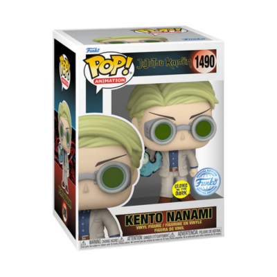Funko Pop Kento Nanami da série Jujutsu Kaisen em caixa