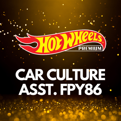 Logótipo Hot Wheels Premium com texto CAR CULTURE ASST. FPY86