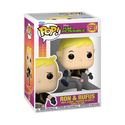 Figura Vinil Ron & Rufus Kim Possible em caixa
