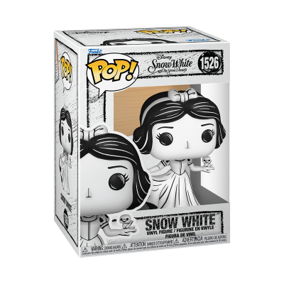Figura de vinil Funko Pop! da Branca de Neve embalada numa caixa com janela transparente