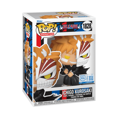 Funko Pop! Ichigo Kurosaki de Bleach número 1828 em caixa
