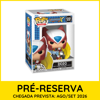 Funko Pop! Games número 1281 personagem Zero de Megaman X em caixa