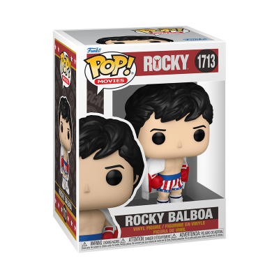 Figura de vinil Rocky Balboa POP! Movies na embalagem