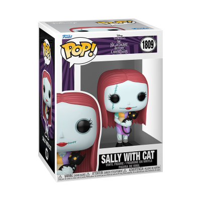 Funko Pop! figura de Sally com gato do filme The Nightmare Before Christmas