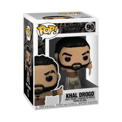 Funko Pop Khal Drogo da série Game of Thrones em embalagem