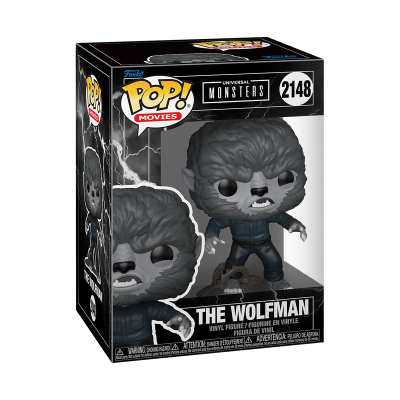 Funko Pop! The Wolfman figura de vinil na caixa Universal Monsters número 2148
