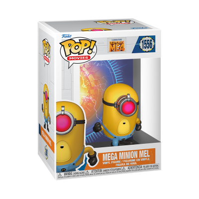 Figura vinyl Pop! Movies Mega Minion Mel de Despicable Me 4 na embalagem