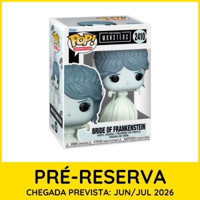 Figura Funko Pop Bride of Frankenstein em embalagem