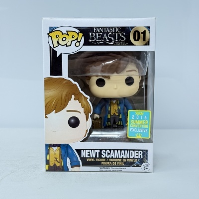 Figura Funko Pop! Newt Scamander da coleção Fantastic Beasts na caixa