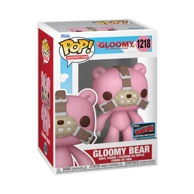 Figura de vinil Gloomy Bear com máscara em embalagem