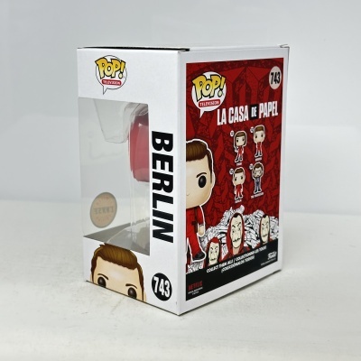 Caixa de boneco Funko Pop! da série La Casa de Papel número 743