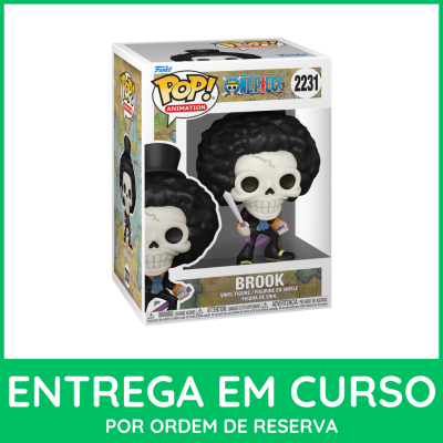 Figura Funko Pop! Brook One Piece vinil na caixa