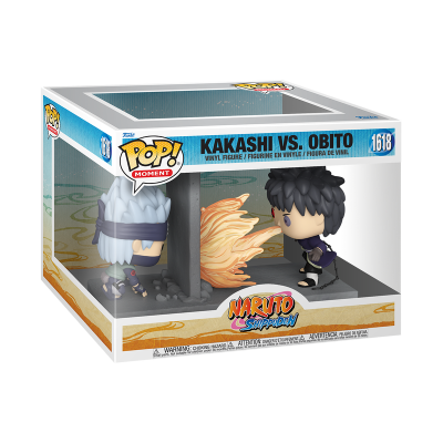 Caixa de figuras Pop! Moment Kakashi vs. Obito da série Naruto Shippuden