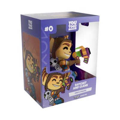 Figura de vinil Ratchet and Clank na caixa original You Tooz