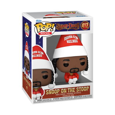 Figura Funko Pop Rocks Snoop Dogg nº 412 com roupa natalícia