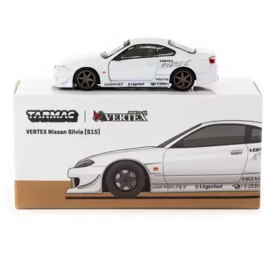 Miniatura de carro desportivo branco VERTEX Nissan Silvia (S15)