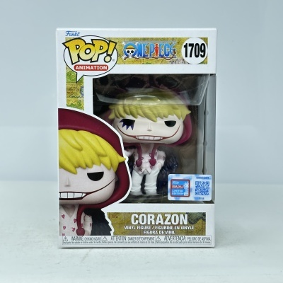 Funko Pop! vinil Corazon de One Piece na caixa com janela transparente