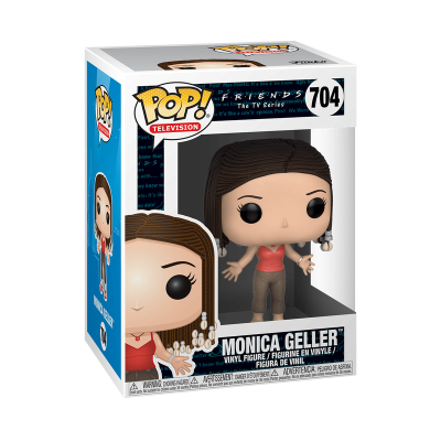 Boneca Funko Pop! Monica Geller da série Friends na embalagem