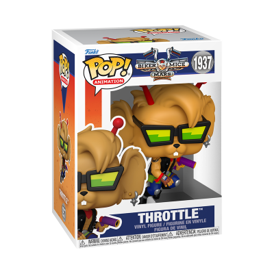 Funko Pop! vinil Throttle/Biker Mice from Mars dentro da embalagem