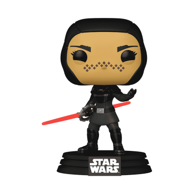 Figura Funko Pop Star Wars com sabre de luz vermelho