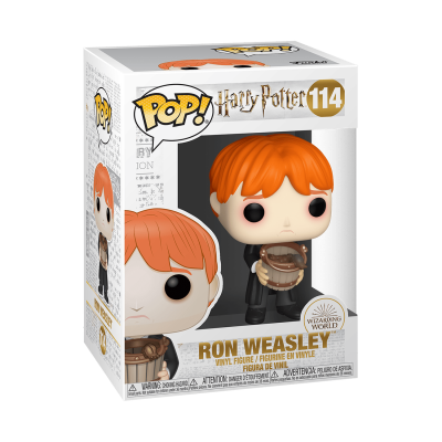 Funko Pop Ron Weasley Harry Potter número 114 em caixa branca