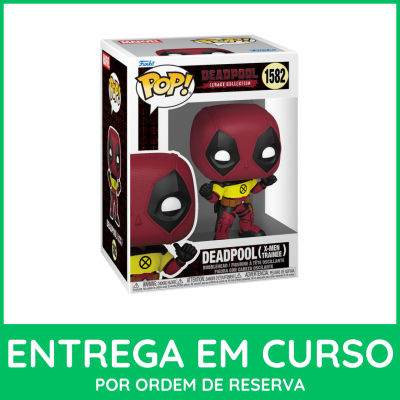 Figura Funko Pop! de Deadpool (X-Men Trainee) em caixa com visor transparente