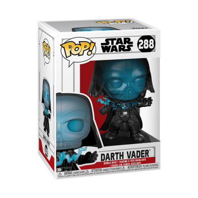 Figura Funko Pop Darth Vader Star Wars nº 288 na embalagem com janela transparente