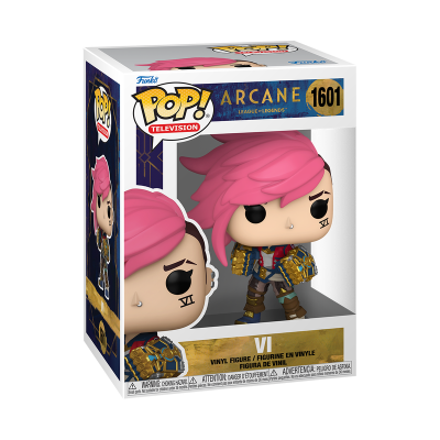 Figura Funko Pop! VI da série Arcane League of Legends na caixa