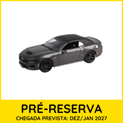 Miniatura de carro cinzento metálico com tejadilho preto e rodas pretas